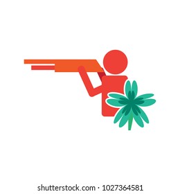 Flower Hunt Logo Icon Design