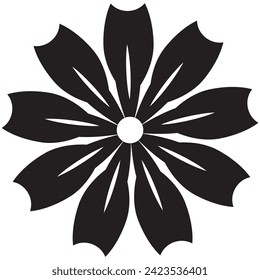 Flower icon. Abstract flower icon isolated on white background. Flower simple icon.  vector.