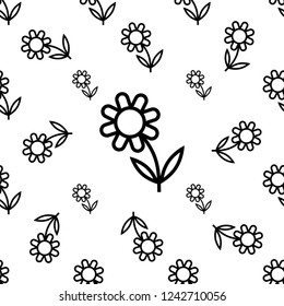 Icono De Flor, Ilustración Del Vector De Patrón De Flor Abstrante Ilustración De Arte