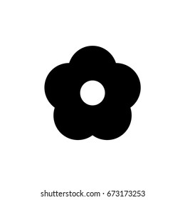flower icon, abstract flower vector