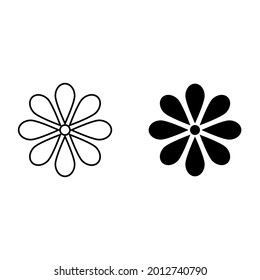 flower icon for apps and web sites
