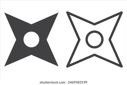 Flower icon. Black color flower shape icon. Japanese cherry blossoms icon vector. 11:11