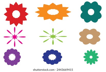 Flower icon. Black linear flowers icons collection. Simple vector flower icon. Flowers icons set isolated .
