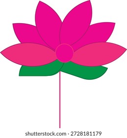 Um ícone de flor por ilustrador