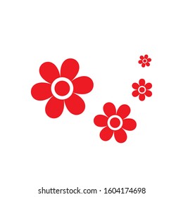 The flower icon for chinese new year design element