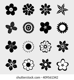 Flower icon collection