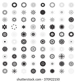 Flower icon, Collection of flowers, vector illustration
