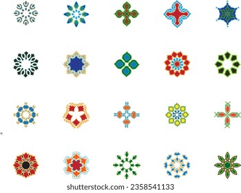 flower icon collection for ornament and other