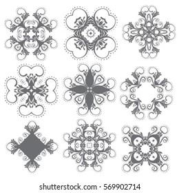 Flower icon collection set - vector illustration
