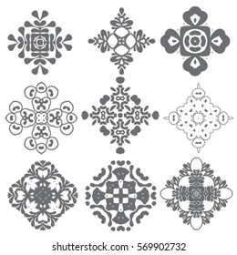 Flower icon collection set - vector illustration
