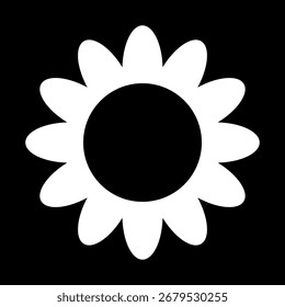 Ícone de flor coleção de ilustrações vetoriais para impressão, web e design gráfico, isolado no fundo branco.