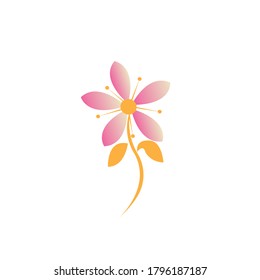 Flower icon color design vector illustration