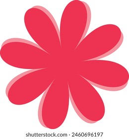 Flower icon.  colorful flower shape icon