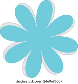Icono de flor. Icono de forma de flor colorida
