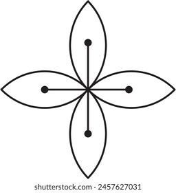 Diseño de icono de flor, EPS 10