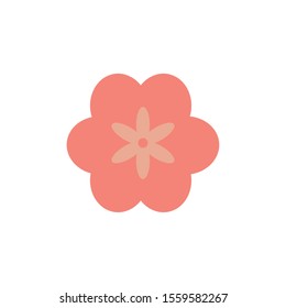 Flower icon design, floral nature plant ornament garden decoration and botany theme Vector illustration