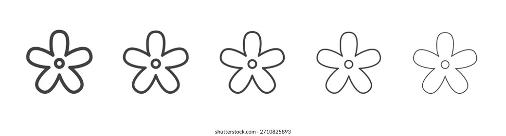 Flower icon design, logo, app, UI. Vector illustration, EPS