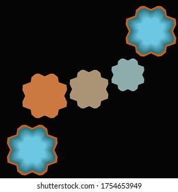 Flower icon design logo template