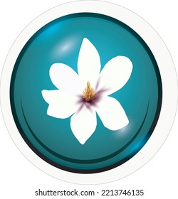 Flower icon. For design, flower icon object, icon - stock vector