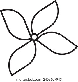 icono de flor diseño forma eps