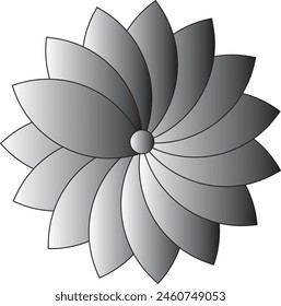 flower icon design shap eps