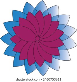 flower icon design shap eps
