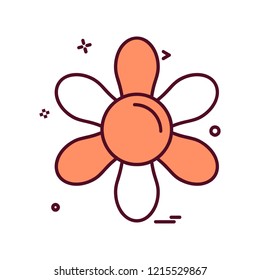 Flower icon design vector 