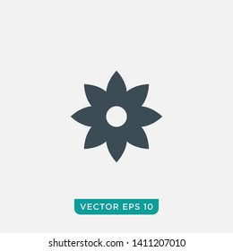 Flower Icon Design, Vector EPS10