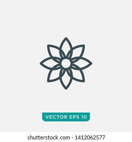 Flower Icon Design, Vector EPS10