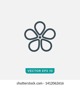 Flower Icon Design, Vector EPS10