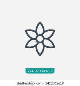 Flower Icon Design, Vector EPS10
