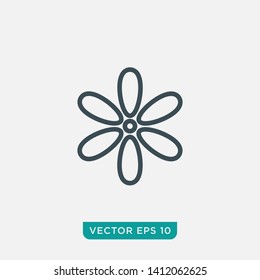Flower Icon Design, Vector EPS10