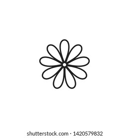FLOWER ICON DESIGN , VECTOR EPS10