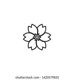 FLOWER ICON DESIGN , VECTOR EPS10