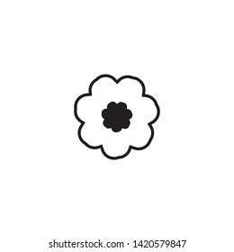 FLOWER ICON DESIGN , VECTOR EPS10