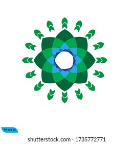 adorno de ilustración vectorial de diseño de icono de flor