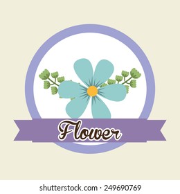 flower icon design, vector illustration eps10 graphic