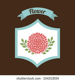 flower icon design, vector illustration eps10 graphic 