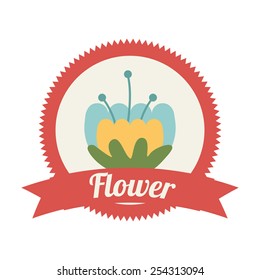 flower icon design, vector illustration eps10 graphic 
