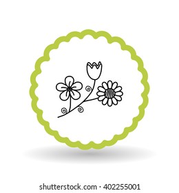 flower icon design , vector illustration