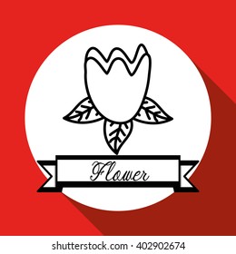 flower icon design , vector illustration