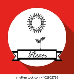 flower icon design , vector illustration