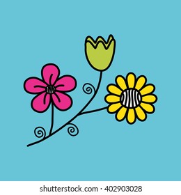 flower icon design , vector illustration