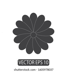 Flower Icon Design, Vector Template