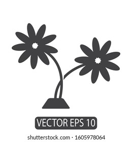 Flower Icon Design, Vector Template