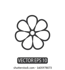 Flower Icon Design, Vector Template
