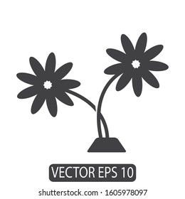 Flower Icon Design, Vector Template