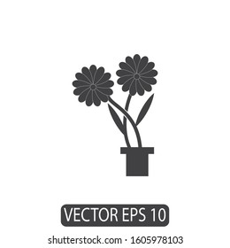 Flower Icon Design, Vector Template