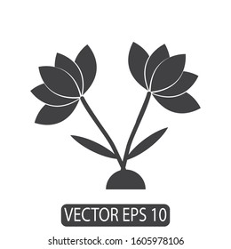 Flower Icon Design, Vector Template