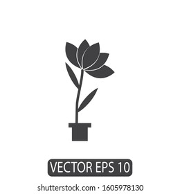 Flower Icon Design, Vector Template